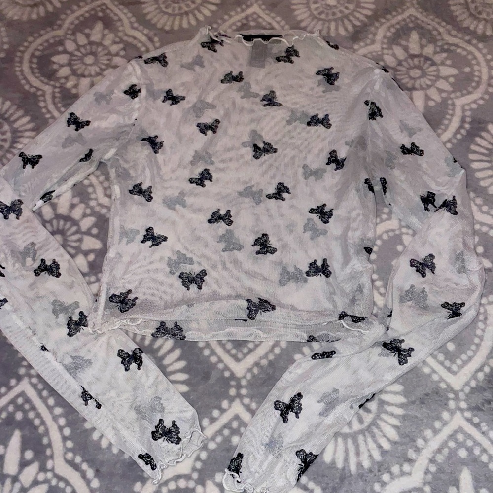 Forever 21 mesh crop top
